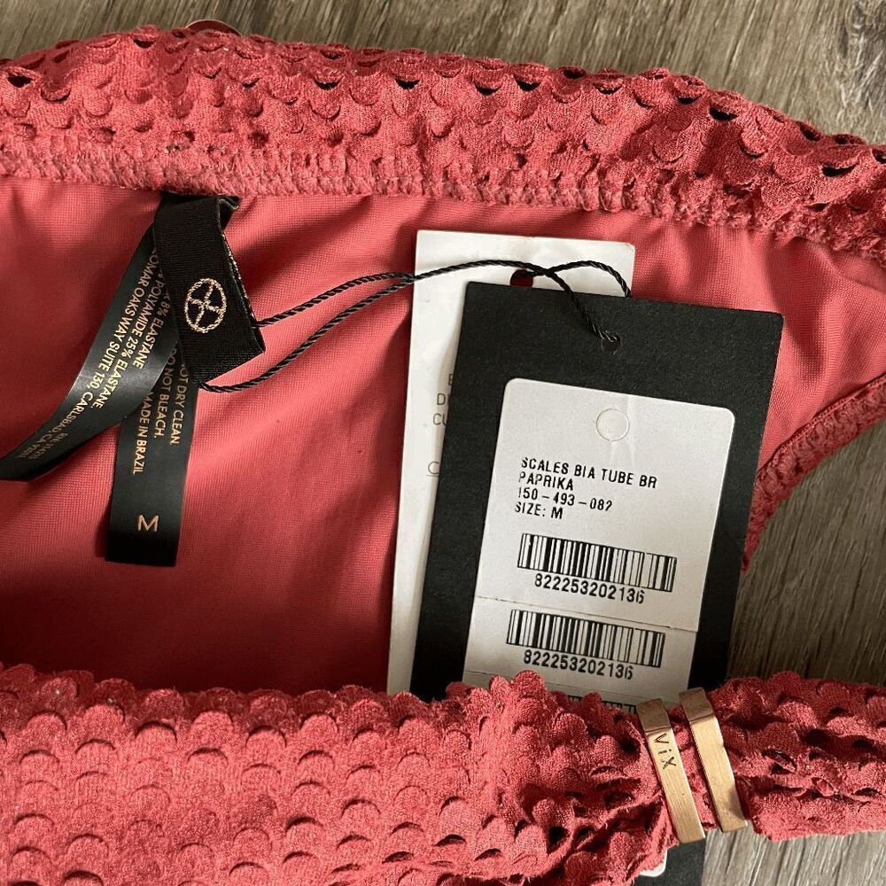 NWT ViX  Scales Bia Tube Bottom in Paprika red Medium​​​​​ - Picture 5 of 5